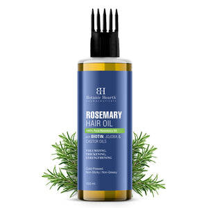 Botanic Hearth 100% Pure Rosemary Oil for Hair Growth | Controls Hair Fall, Promotes New Hair Growth | Hair Strengthening Treatment for Healthy Nourished Hair | 150 ml