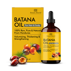 Botanic Hearth Raw Batana Oil for Hair Growth | 100% Pure & Unrefined Oil from Honduras | For Thicker, Stronger Hair - 118 ml