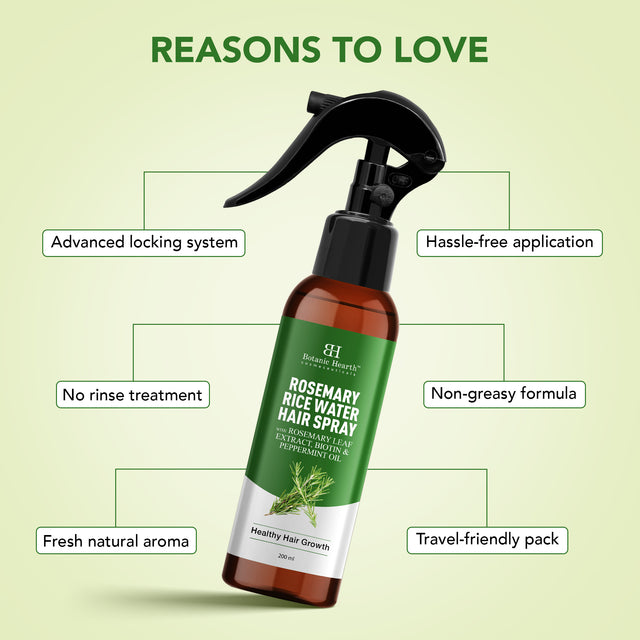 Botanic Hearth Rosemary Rice Water Hair Spray 200ml