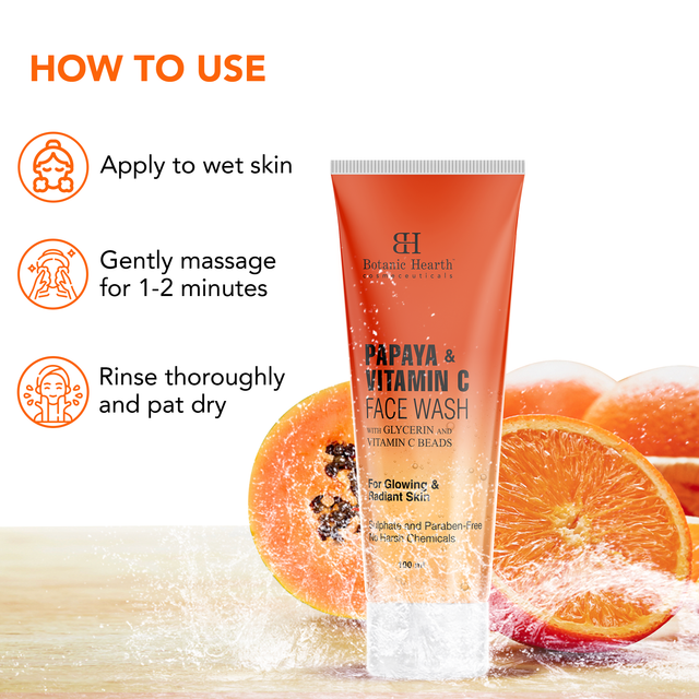 Papaya & Vitamin C Face Wash, 100ml