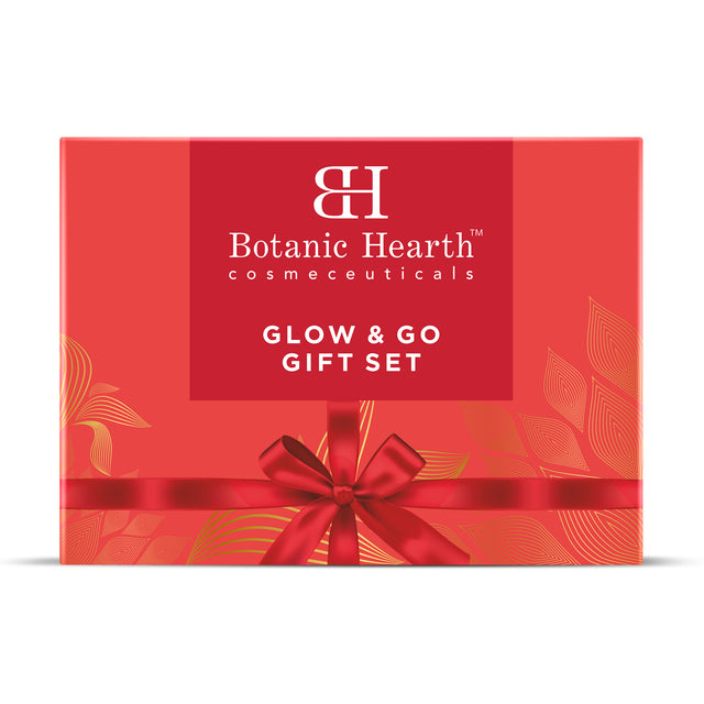 Botanic Hearth Gift Set of 3- Hibiscus Body Scrub - 50g | Raspberry Lip Balm - 8g | Rose Body Wash - 50ml