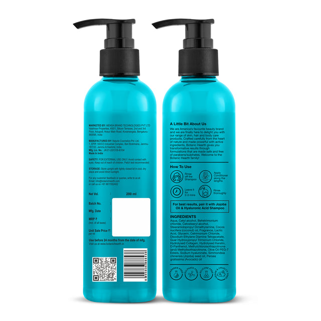 Botanic Hearth Jojoba Shampoo 200ml with Jojoba Conditioner 245 ml Combo Set